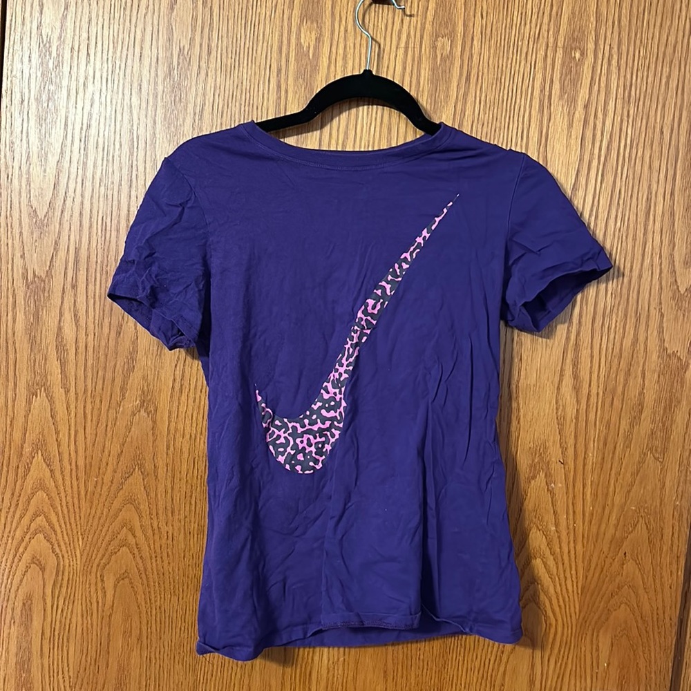 Purple Nike T-shirt with swoop